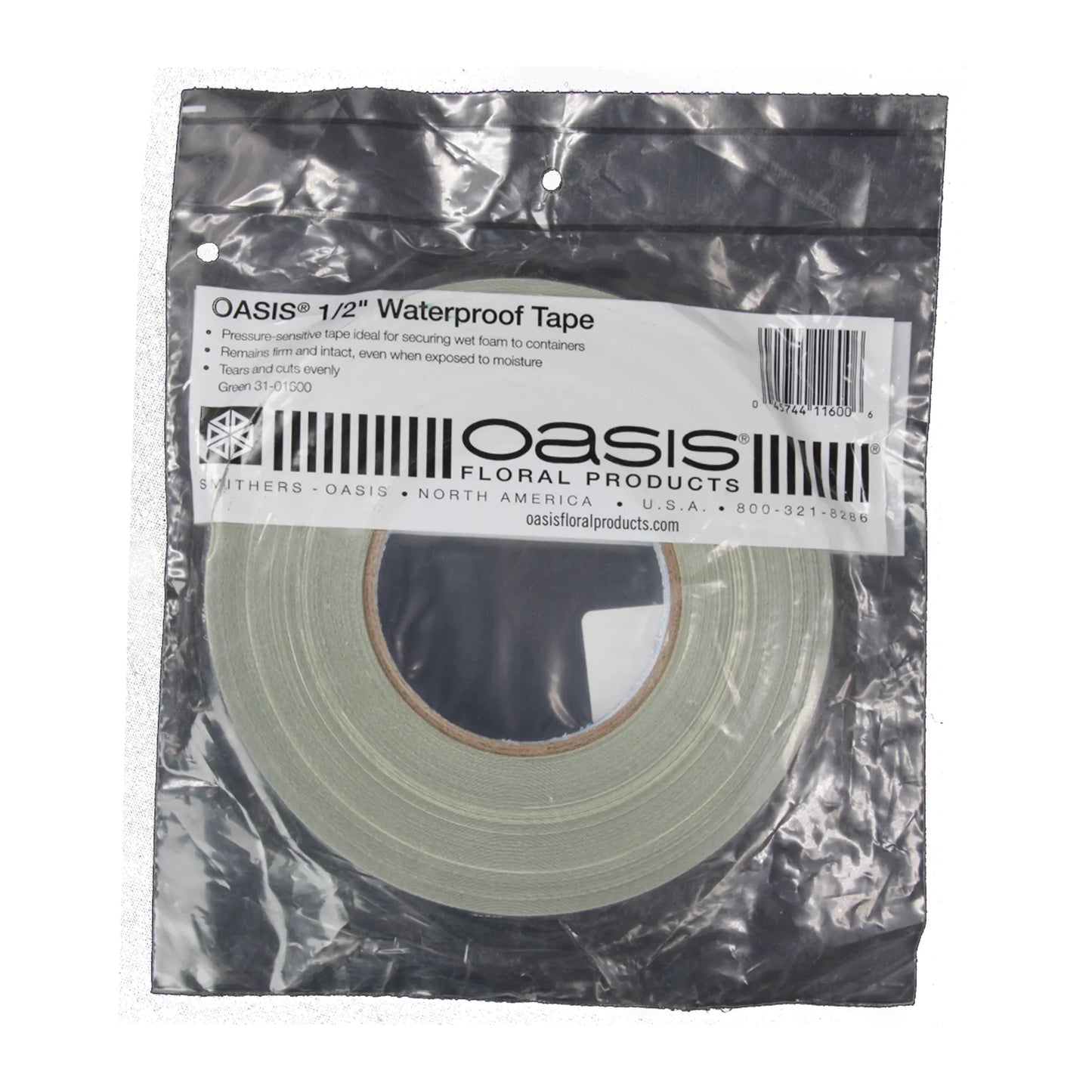 1/2 in. Green Waterproof Floral Tape