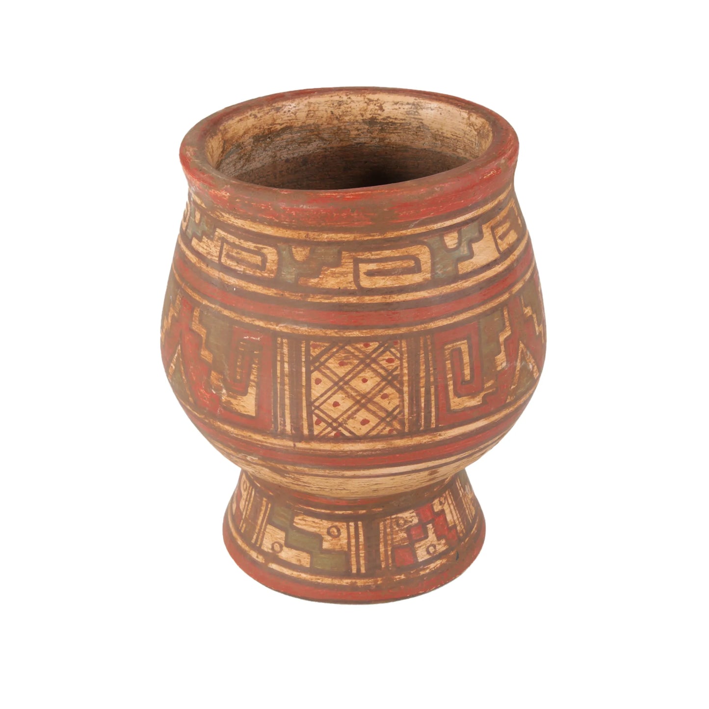 Handcrafted Mexican Pre-Hispanic Clay Vase - Moon